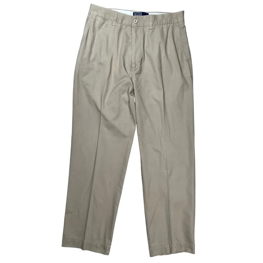 Polo Ralph Lauren Prospect Pant Mens 32x30 Tan Khaki Straight Leg Cotton Chino